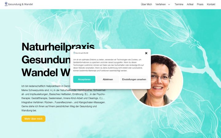 Screenshot of heilpraxis-wehner.de