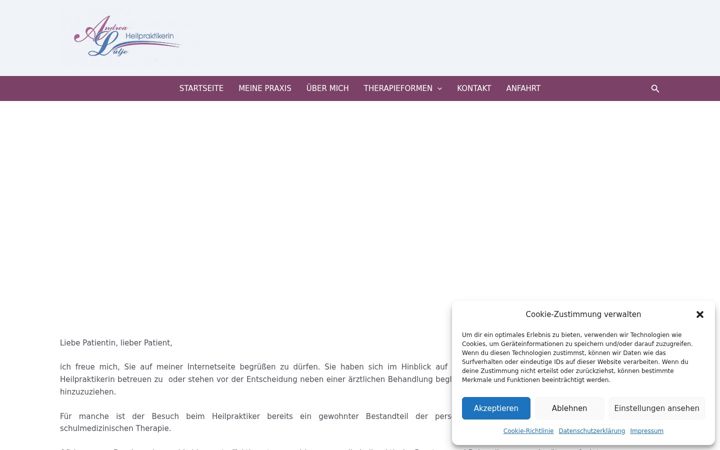 Screenshot of heilpraxisluetje.de