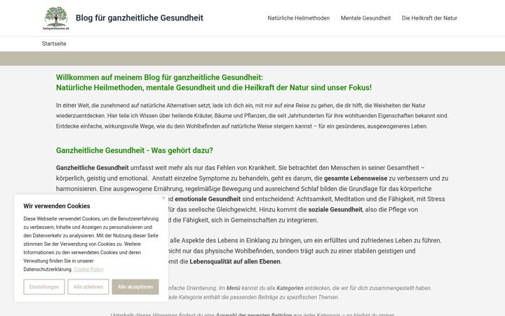 Screenshot of heilquellenatur.de