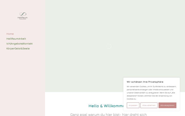 Screenshot of heilraum-einklang.de