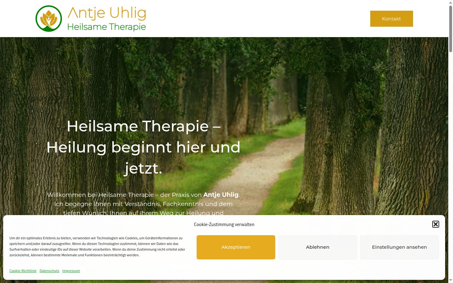 Screenshot tal-banner tal-kunsens muri qabel kwalunkwe interazzjoni