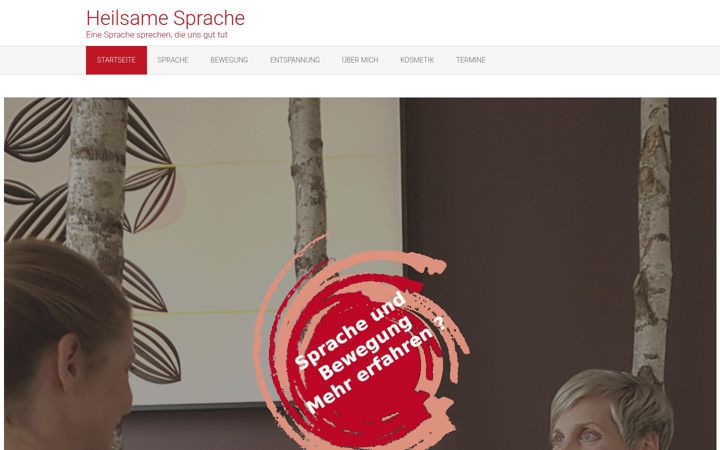 Screenshot of heilsamesprache.de