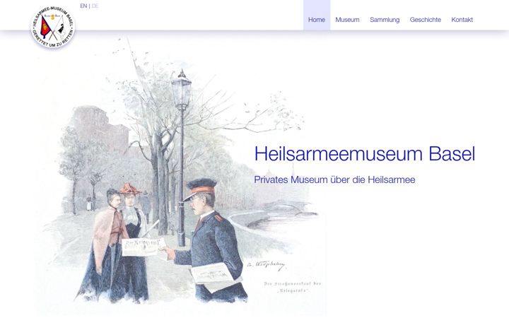 Screenshot of heilsarmeemuseum-basel.ch