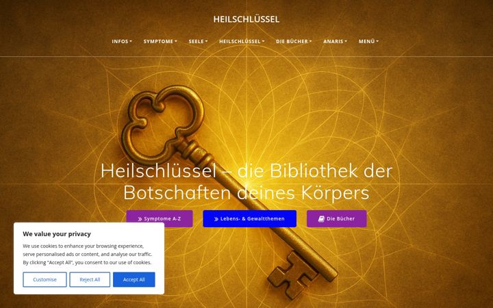 Screenshot of heilschluessel.info