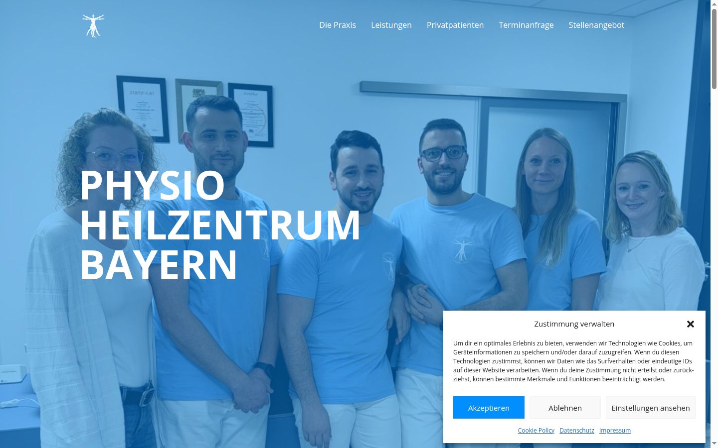 Képernyőkép a bármilyen interakció előtt megjelenő hozzájárulási bannerről