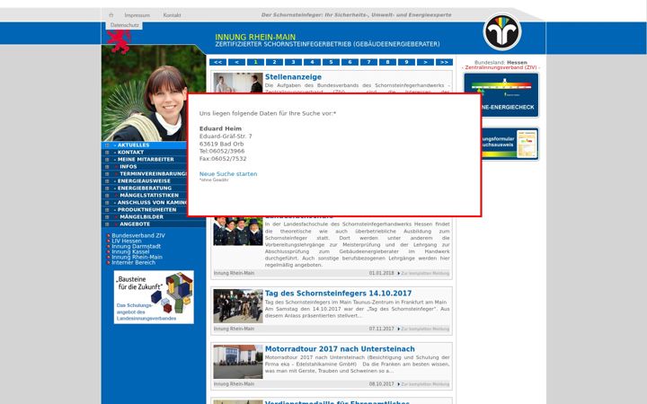 Screenshot of heim-schornsteinfeger.de