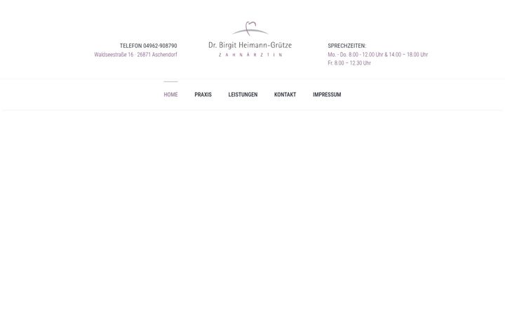Screenshot von heimann-gruetze.de