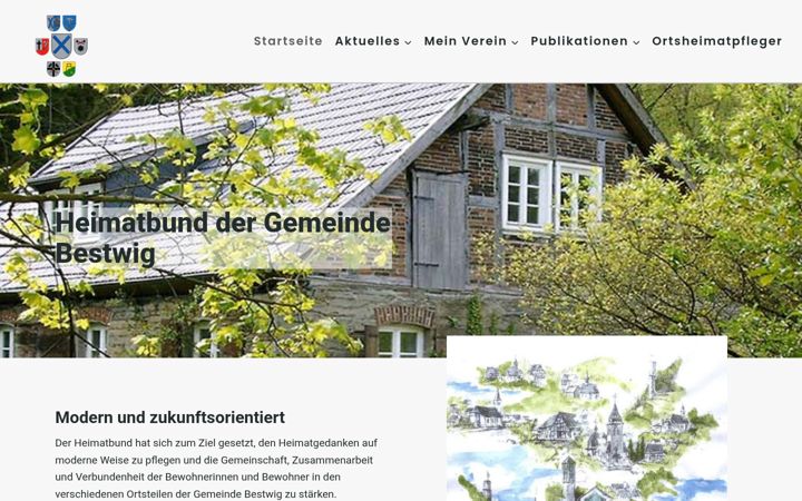 Snímek obrazovky heimatbund-bestwig.de