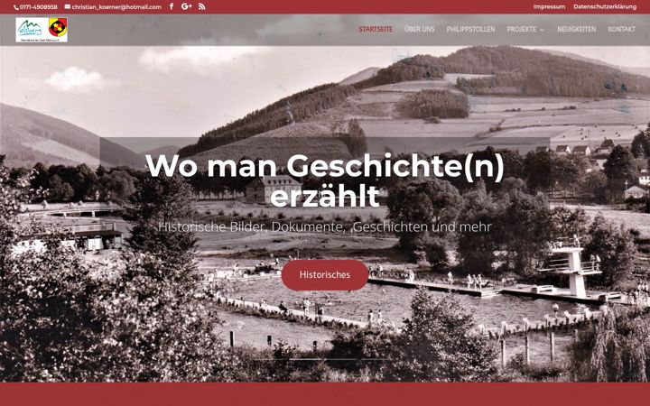 Screenshot of heimatbund-olsberg.de