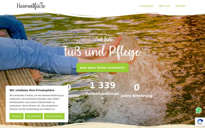 Screenshot of heimatfuesse.de