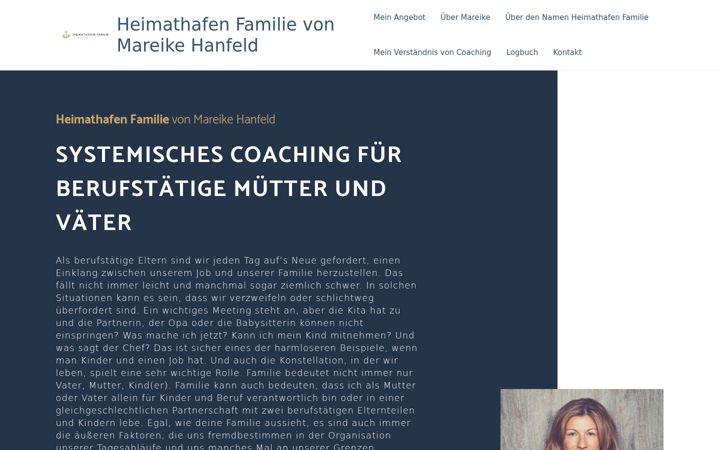 Snímek obrazovky heimathafen-familie.de
