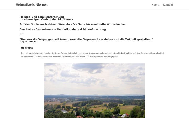 Screenshot of heimatkreis-niemes.de