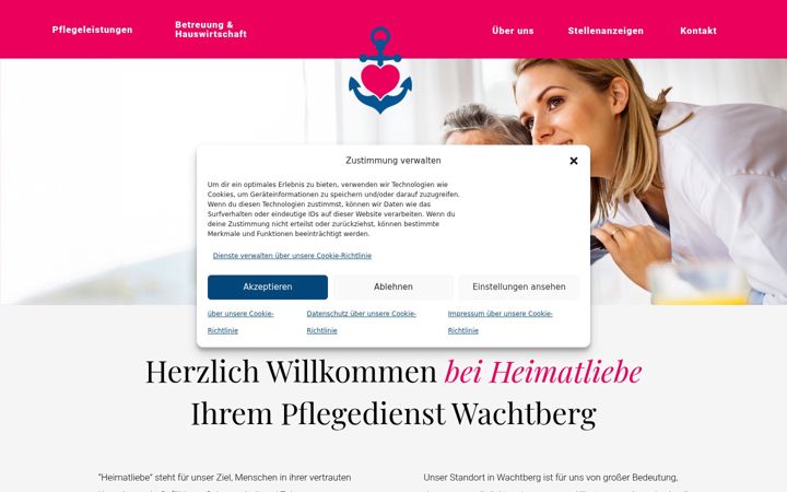 Screenshot of heimatliebe-pflege.de