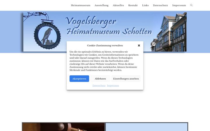 Screenshot ta' heimatmuseum-schotten.de