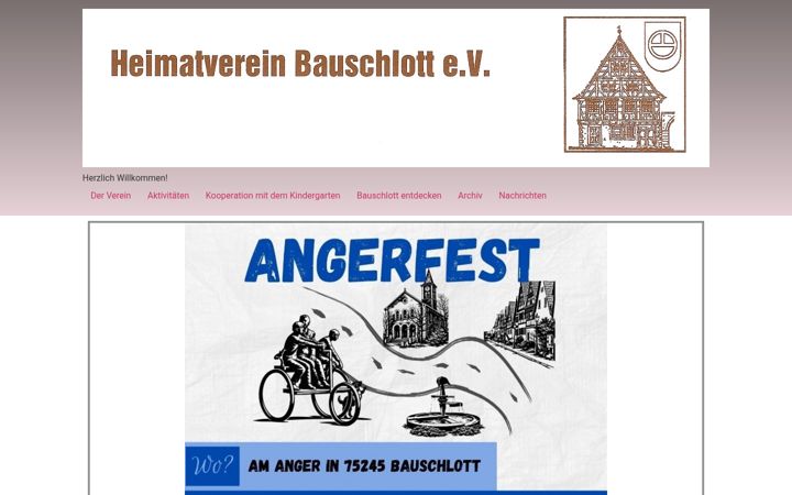 Screenshot of heimatverein-bauschlott.de
