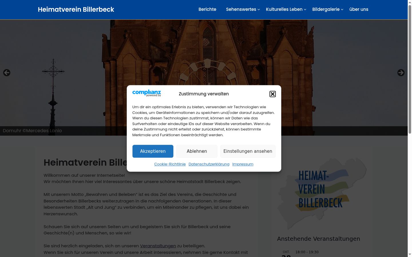 Snímek obrazovky baneru souhlasu zobrazeného před jakoukoli interakcí