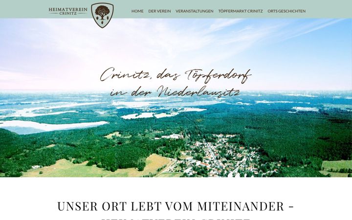 Screenshot of heimatverein-crinitz.de