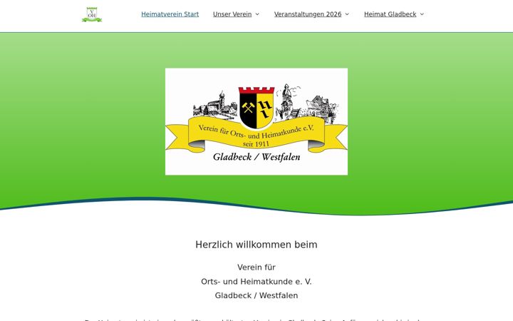 Screenshot of heimatverein-gladbeck.de
