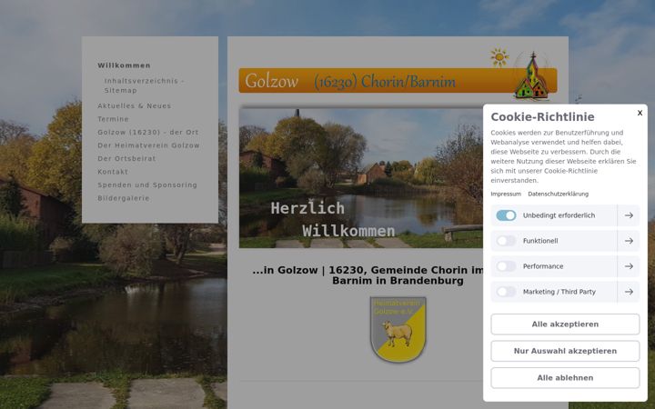 Captura de ecrã de heimatverein-golzow.de