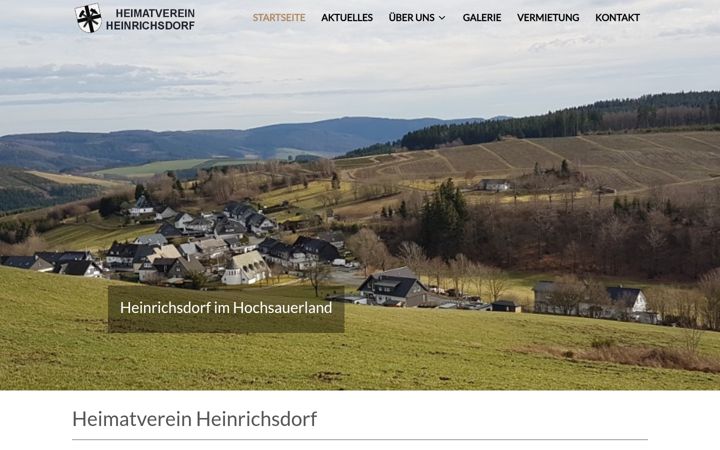 Captura de ecrã de heimatverein-heinrichsdorf.de