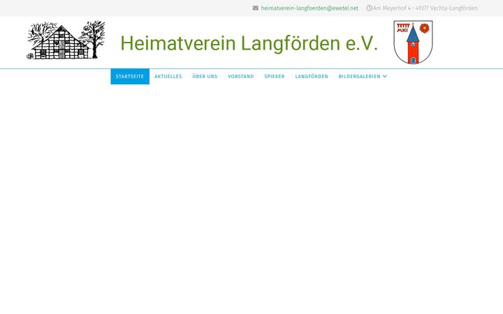 Screenshot of heimatverein-langfoerden.de