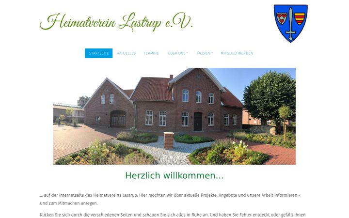 Screenshot of heimatverein-lastrup.de