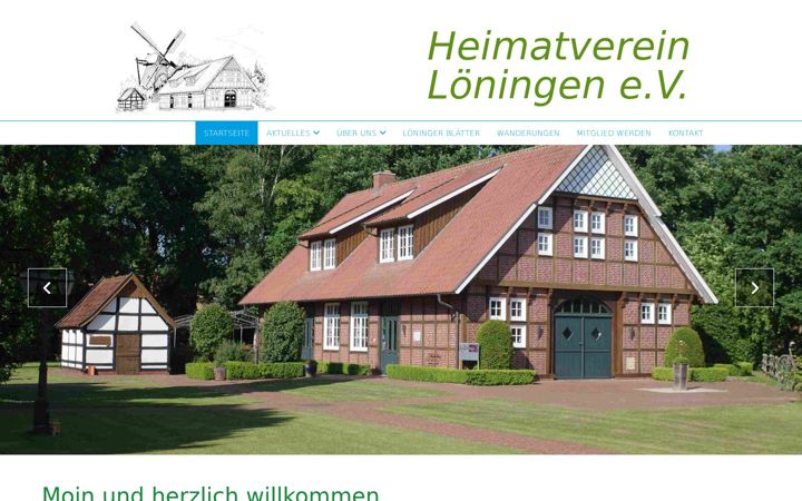 Captura de ecrã de heimatverein-loeningen.de