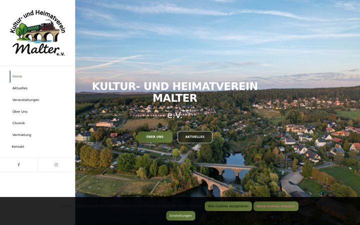 Captura de ecrã de heimatverein-malter.de