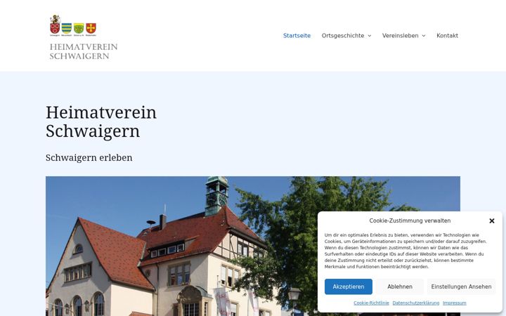 Captura de ecrã de heimatverein-schwaigern.de