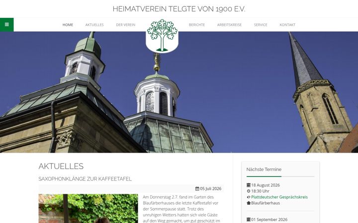 Screenshot of heimatverein-telgte.de