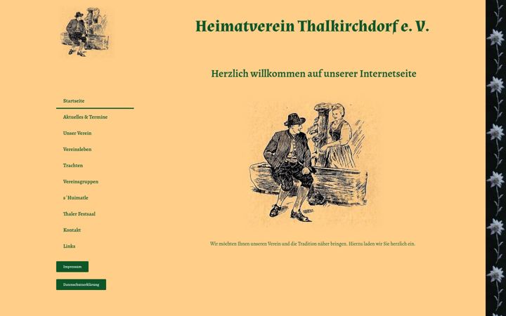 Captura de ecrã de heimatverein-thalkirchdorf.de