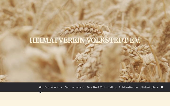 Screenshot of heimatverein-volkstedt.de