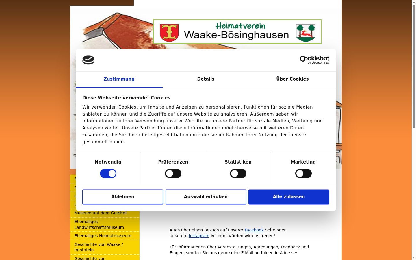 Snímek obrazovky baneru souhlasu zobrazeného před jakoukoli interakcí