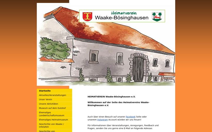 Screenshot of heimatverein-waake-boesinghausen.de