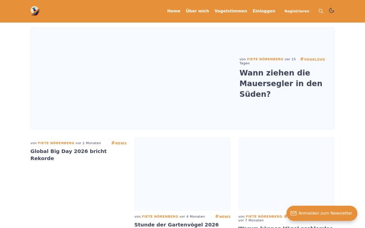 Screenshot of heimatvogel.de