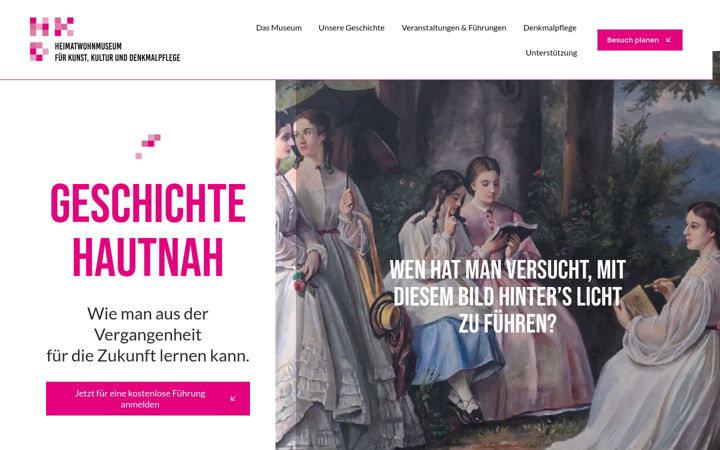 Captura de ecrã de heimatwohnmuseum-freiburg.de