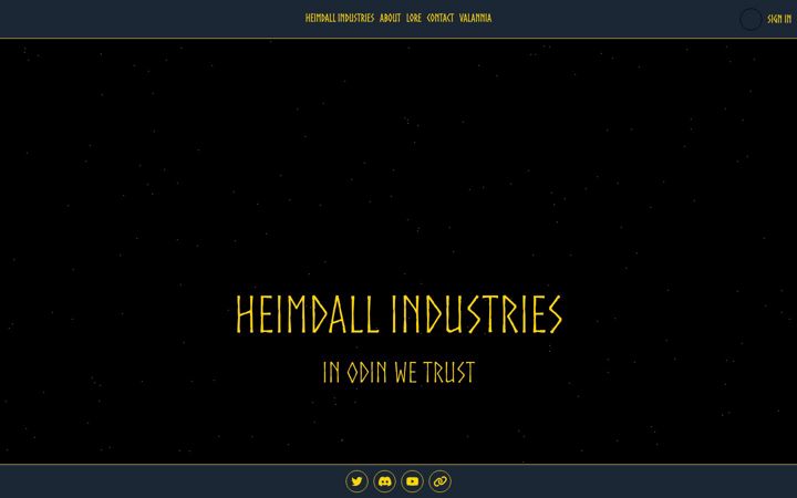 Screenshot of heimdall-industries.org