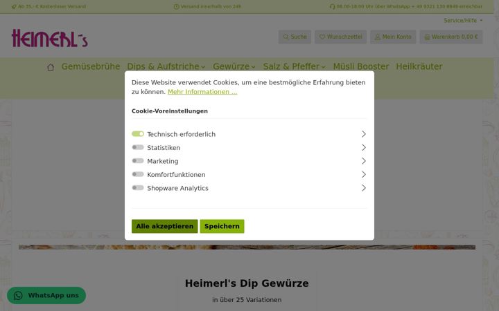 Skjámynd af heimerls.de