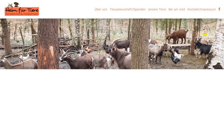 Screenshot of heimfuertiere.com