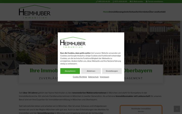 Skjámynd af heimhuber-immobilien.de