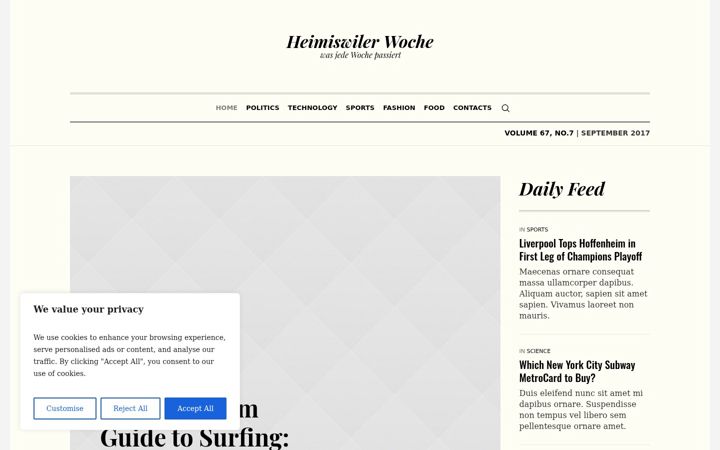 Screenshot of heimiswiler-woche.ch