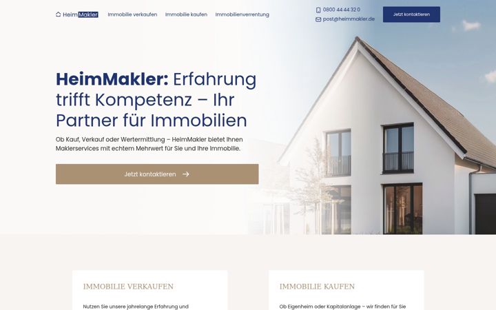 Screenshot of heimmakler.de