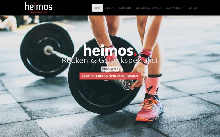 Screenshot of heimos-fitness-muenzkirchen.at
