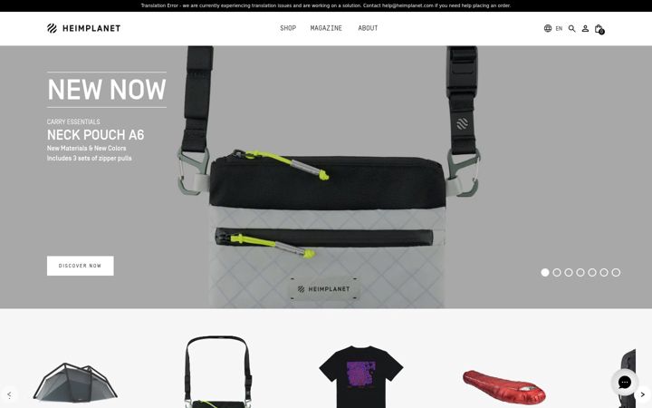 Screenshot ta' heimplanet.com