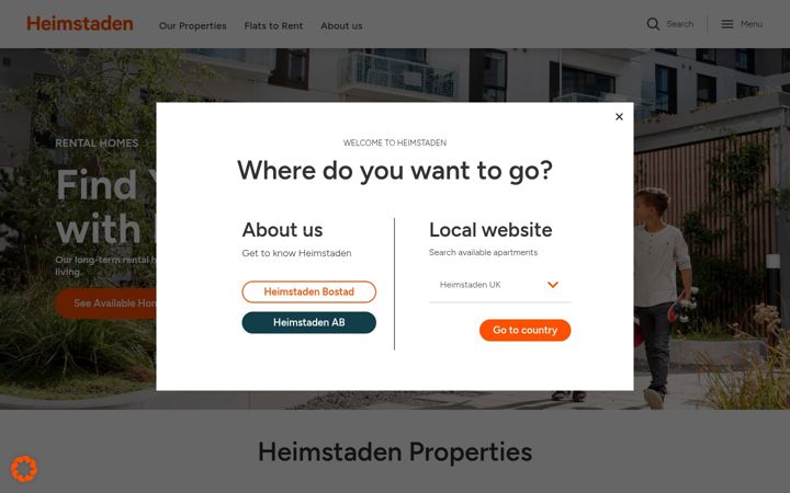 Screenshot of heimstaden.com