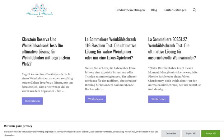 Screenshot of heimundherd.org