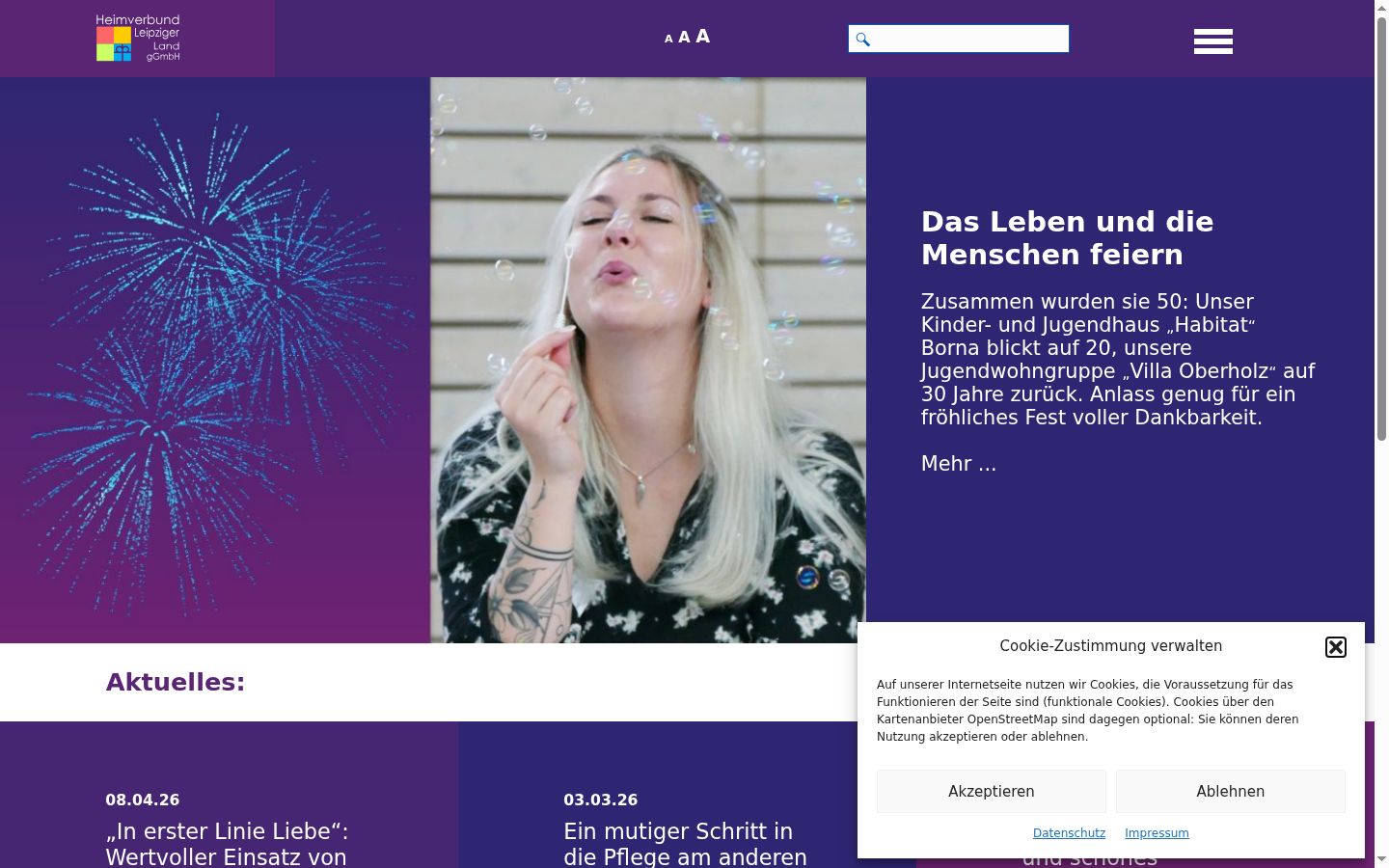 Skjermbilde av samtykkebanneret slik det vises før noen interaksjon