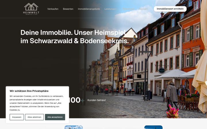 Screenshot of heimwelt-immobilien.de