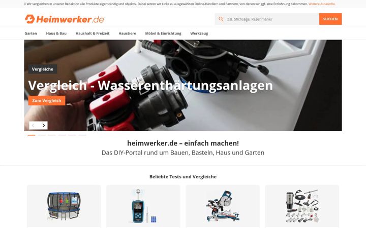 Screenshot of heimwerker.de