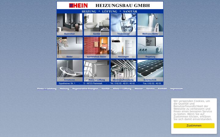 Screenshot of hein-heizungsbau.de